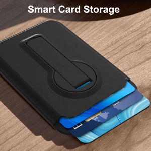 กระเป๋าใส่บัตรแม่เหล็กแบบพกพา ดีไซน์ใหม่ปี 2024 พร้อมขาตั้งปรับได้ 2 ทิศทาง สำหรับ iPhone - Product Image 2