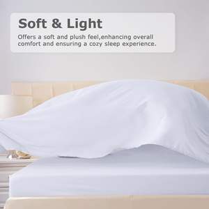 Vente <span class=keywords><strong>chaude</strong></span> 100% Ensemble de draps plats en microfibre de polyester Draps de lit solides pour la maison et les hôtels - Product Image 3