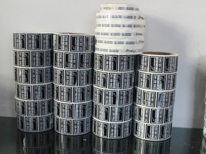 Stampa personalizzata adesivo luminoso bagliore in carta scura etichette adesive per bottiglia di vino rotolo o foglio di ioni - Product Image 3