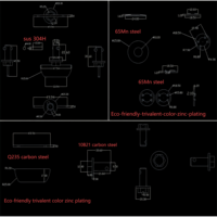 Serrure de fixation cylindrique à poignée en T pour boîtier d'ordinateur en acier inoxydable/acier au carbone de haute qualité