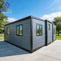 Nouvelle conception de maison modulaire préfabriquée de luxe de 20 pieds, 30 pieds, 40 pieds avec cuisine, bâtiment préfabriqué, maison conteneur extensible