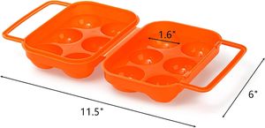 Xách Tay Cắm Trại Trứng Tàu Sân Bay <span class=keywords><strong>2</strong></span>/4/6/12 Nhựa Hình Chữ Nhật Container Tiêm Kỹ Thuật Thiết Kế Linh Hoạt Xử Lý Ngăn Chặn Nứt - Product Image 5