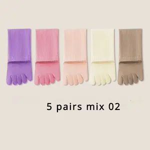 <span class=keywords><strong>Calcetines</strong></span> deportivos rentables o para mujer con <span class=keywords><strong>dedos</strong></span> <span class=keywords><strong>separados</strong></span>, <span class=keywords><strong>calcetines</strong></span> altos de algodón con cinco <span class=keywords><strong>dedos</strong></span>, <span class=keywords><strong>calcetines</strong></span> altos para Yoga - Product Image 3