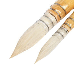 Popolare acquerello vernice manico in <span class=keywords><strong>legno</strong></span> di lana spazzole arrotondate/Mop forma di imballaggio tubo in PVC <span class=keywords><strong>per</strong></span> la pittura di Design elegante - Product Image 6