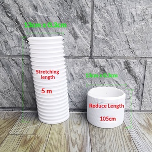 Tuyau d'évacuation pour <span class=keywords><strong>climatiseur</strong></span> portable 130/150 mm, tuyau d'aération télescopique en PP ondulé - Product Image 5