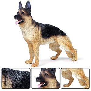 Perro <span class=keywords><strong>pastor</strong></span> alemán de 7,9x6,3x2,4 pulgadas, modelo de perro de simulación para figuras de acción, accesorios, soldados militares, Mini figura de animales - Product Image 2