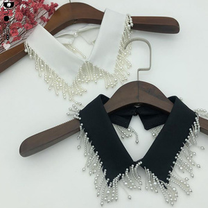 Collares desmontables falsos con cuentas a mano a la moda <span class=keywords><strong>para</strong></span> <span class=keywords><strong>vestidos</strong></span> con flecos de perlas - Product Image 4