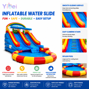 Castillo Inflable Comercial para Exteriores con Piscina y Tobogán, Brincolín para Niños, Entretenimiento para Parques de Diversiones - Product Image 2