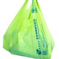 Sacs de courses pour supermarchés en PBAT biodégradable, type T-shirt, personnalisables en taille et épaisseur, avec impression en héliogravure, vente en gros à prix abordable