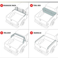 Couverture de benne rigide pliante en FRP de 8 pieds (96 po) pour Ford F-150 2015-2025 – Couvercle de chargement pour camionnette F150 à benne longue – Vente en gros