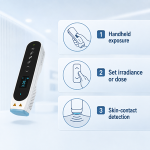 Lámpara UVB LED de 308nm Portátil y Compacta CN-308P1 con Área de Irradiación de 2.5cm2 para el Cuidado del <span class=keywords><strong>Eczema</strong></span>, la Psoriasis y el Vitiligo - Product Image 1