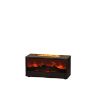 Nouvelle Machine d'Aromathérapie Portable Unique avec Effet Flamme 7 Couleurs, Humidificateur d'Arômes USB de Bureau, Sans Eau, en Plastique pour la Maison