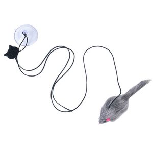 <span class=keywords><strong>Porte</strong></span> suspendue d'intérieur nouveau design <span class=keywords><strong>petite</strong></span> <span class=keywords><strong>souris</strong></span> drôle interactif chat plume jouet bâton - Product Image 1