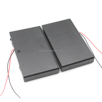 Boîtier de batterie ABS 8AA 12V de marque YL avec interrupteur marche/arrêt et fils de connexion noir/rouge 150mm, MOQ 50 pièces