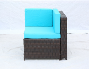 Conjunto de sofás de jardim Kd Mobiliário para exterior Conjunto de móveis de vime Kd - Product Image 5