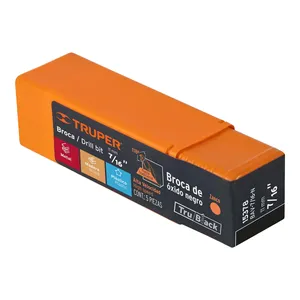 Truper 7/16 "TruBlack hss บิตเจาะโลหะความเร็วสูง5หัวสำหรับเจาะกด - Product Image 2