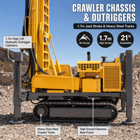 Foreuse rotative hydraulique complète sur chenilles de 800 m pour puits profonds – Machine de forage de puits d'eau pour projets de forage en profondeur