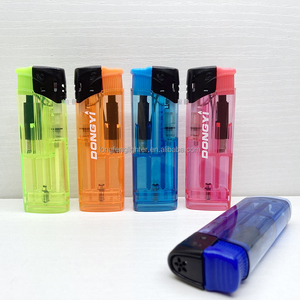 Bán Buôn Điện Tử Refillable Windproof Cháy Nhẹ Hơn Thuốc Lá Khí Điện Máy Bay Phản Lực Ngọn Lửa Trung Quốc ISO Cige Rette Gas Nhẹ Hơn - Product Image 6