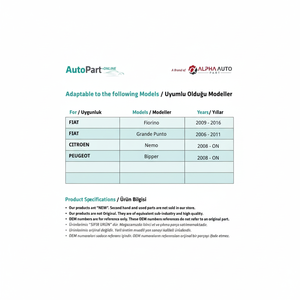 Cric pare-brise plastique pour Fiat Grande Punto-droite-gauche-set - Product Image 1