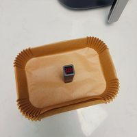 Papier pour friteuse à air rectangulaire léger, recyclable et naturel pour usage domestique général
