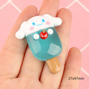 Abalorio de resina de helado luminoso bonito de dibujos animados de alta calidad, accesorios de Material artesanal DIY - Product Image 3
