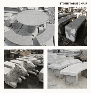 Banco Curvo <span class=keywords><strong>de</strong></span> Granito sin Respaldo, Tamaño Personalizado para Decoración <span class=keywords><strong>de</strong></span> Hoteles, <span class=keywords><strong>Jardines</strong></span> y Parques, <span class=keywords><strong>Diseño</strong></span> Tradicional, Duradero y Ecológico, Venta al Por Mayor - Product Image 3