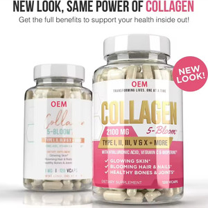 Sıcak satış Collagen1000mg kapsüller Anti-aging güzellik cilt beyazlatma ürün kollajen Softgels kapsüller - Product Image 2