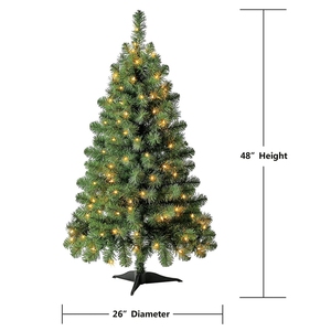 Giá bán buôn nhân tạo Xmas cây arbol de navidad 4 ft xây dựng PVC Cây giáng sinh cho phòng - Product Image 3