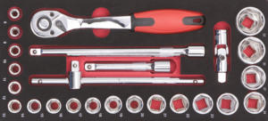 Kit utensili manuali 25 pezzi 1/2 DR.Socket 8 <span class=keywords><strong>9</strong></span> 10 11 12 13 14 15 - Product Image 3