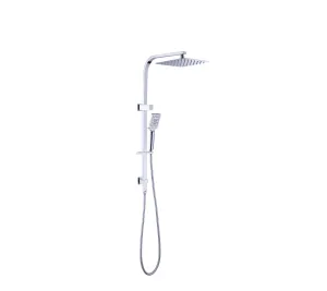 Luxury Muti-function Bathroom Shower Set Brass Flat Shower Head Bath Ceiling Faucet With Slide Bar