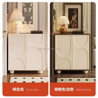 Meuble à chaussures intégré à l'armoire de rangement d'entrée de la maison, armoire de rangement murale pour l'entrée, meuble à chaussures multi-niveaux