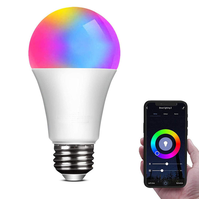 Smart Home Bluetooth Wifi 9W AC85-265V LED Bulb RGBCW Compatible With Alexa and Google Assistant