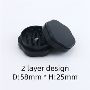 Molinillo de Hierbas Secas de Aleación de Aluminio de Alta Calidad, Diseño de 2 Capas, 58*25mm, Accesorios para Fumadores - Product Image 2