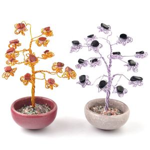 Adorno de Árbol de Dinero de Cristal Hecho a Mano, Tazón Pequeño Decorativo, Decoración para el Hogar, Regalo Artesanal - Product Image 2