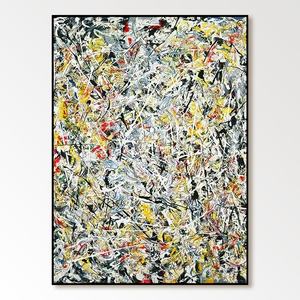 Peinture à l'huile abstraite personnalisée peinte à la main sur toile, décoration murale pour cadeau de pendaison de crémaillère et décoration intérieure - Product Image 2