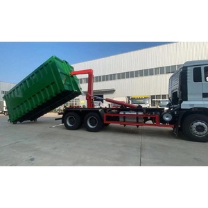 รถบรรทุกขยะแบบถอดได้ Shacman 6X4 พวงมาลัยซ้าย ขนาด 20-25 ลูกบาศก์เมตร ราคาโรงงาน - Product Image 5