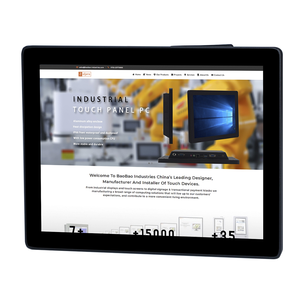 15 дюймов Windows/Linux OS безвентиляторный встроенный сенсорный экран Встроенный безвентиляторный промышленный планшетный промышленная панель ПК