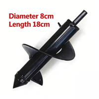 FEIDA Tarière Spirale Manuelle pour Jardinage, Perceuse à Terre pour Plantation de Graines, Plantation de Fleurs, et Tarières pour Clôtures