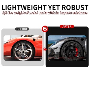 กันชนหน้าคาร์บอนไฟเบอร์แท้สำหรับ Ferrari 296 GTB อัพเกรดสไตล์ MSY พร้อมช่องระบายอากาศ ขายส่งจากโรงงาน - Product Image 3