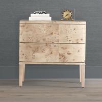Commode d'appoint de luxe moderne en bois de palissandre de haute qualité, écologique et durable, avec 2 tiroirs, pour chambre et hôtel