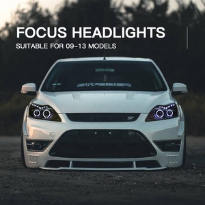 Conjunto de Faros Delanteros LED de Modificación para Ford <span class=keywords><strong>Focus</strong></span> Clásico 2009-2013, Lentes con Ojos de Ángel, Luz Diurna, Lámpara de Xenón - Product Image 6