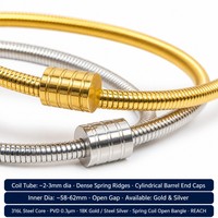 Bracelet double élastique en acier inoxydable plaqué or 18 carats, étanche, prêt à être expédié en gros