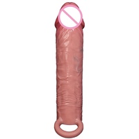 Silikon Großer Strapon Dildo Damenkleid Künstlicher Penis mit Lederriemen für Lesbisches Sexspielzeug LM-D807