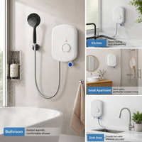 Commande manuelle, Ventes Flash, 3500W, 220V | Chauffe-eau électrique pour salle de bain 110V avec prise, installation facile