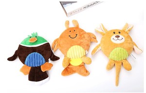 Peluche de chien de dessin animé moderne, mignonne, écologique, non résistante à l'eau, sans rembourrage, en tissu doux, avec couineur, pour usage intérieur - Product Image 4