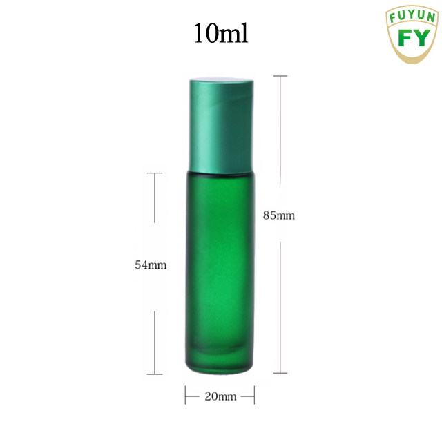 Coloré 10ml Givré bouteille de Rouleau D'huile Essentielle Bouteilles En Verre De Parfum Rouleau Sur Bouteille