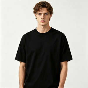 T-shirts vierges 100 % coton 180 GSM pour hommes, hauts décontractés prêts pour l'impression de logo personnalisé en gros, coupe classique, imprimables, service OEM personnalisé - Product Image 1