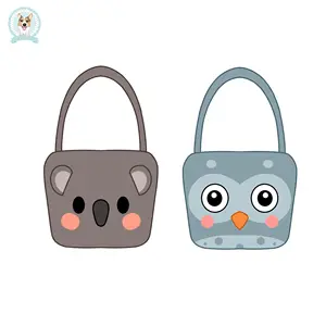 Koala und Eule doppelseitig anpassbare Tier druck Plüsch Umhängetasche Kinder rucksack benutzer definierte Peluches