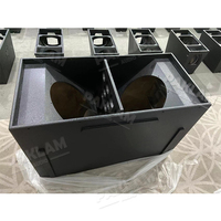 Paklam 18 pouces double basse haut-parleur subwoofer 1600W système de son vidéo et d'éclairage professionnel avec sous-basse puissante