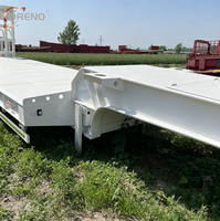 Semi-remorque à plateau bas à 3 essieux, prix d'usine, 60T, pour le transport d'équipements de construction
